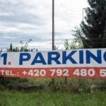 Vjezd na parkoviště u letiště - banner